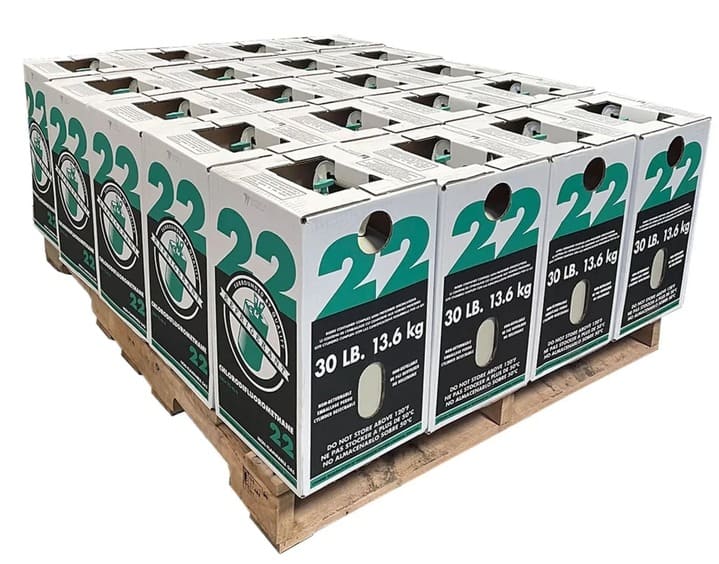 Quarter Pallet – 10 × 30lb R-22 Refrigerant