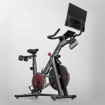 Yesoul Exercise Bike G1M Max (Bike with Screen) Smart Exercise Bike with 21.5″ HD Screen,Low Noise Indoor Cycling Bike for Home Gym Fitness Equipment Trainer four-speaker surround sound