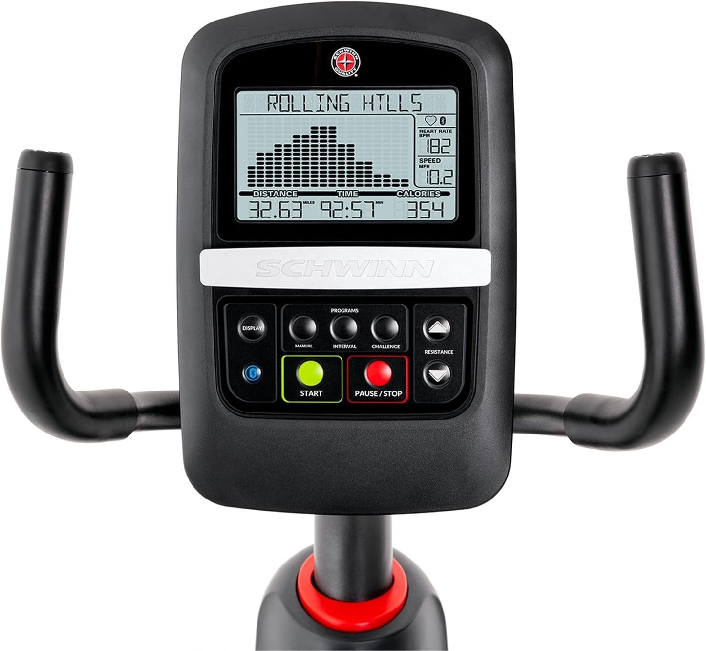 Schwinn 230 Recumbent Exercise Bike with Explore the World and Zwift Compatibility