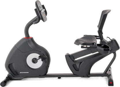 Schwinn 230 Recumbent Exercise Bike with Explore the World and Zwift Compatibility