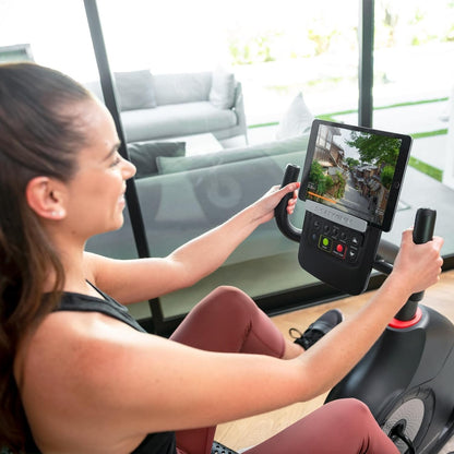 Schwinn 230 Recumbent Exercise Bike with Explore the World and Zwift Compatibility