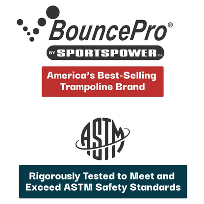 Sportspower Bounce Pro 9ft x 15ft Rectangular Trampoline