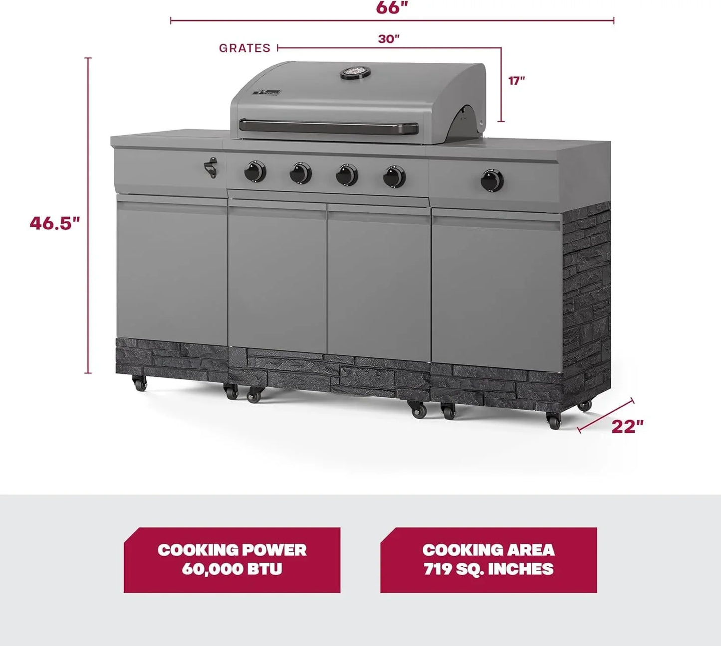 TYTUS Fresno Series 5 Burner Grills TDT-021