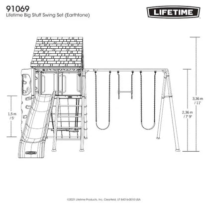 Lifetime Big Stuff Swing Set