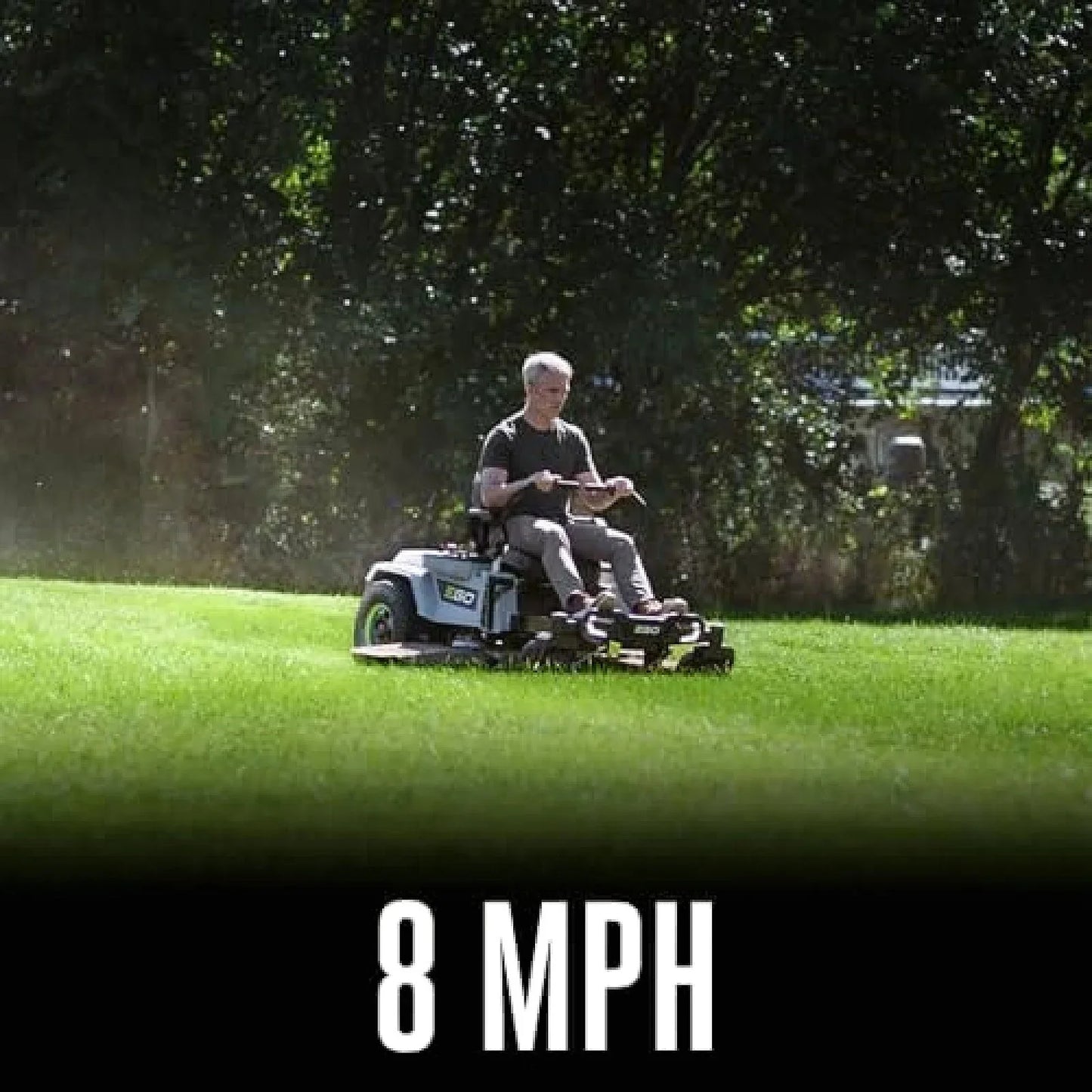 EGO Power+ Electric Riding Lawn Mower, 52″ Deck with Zero Turn Radius, Includes (6) 56V 12.0Ah Batteries and Charger – ZT5207L