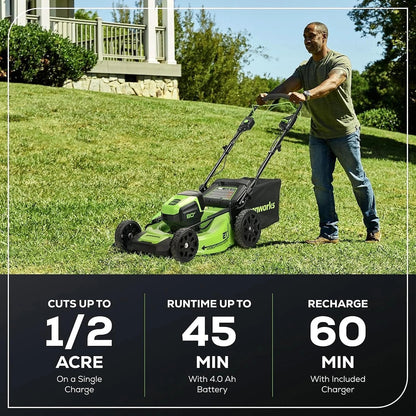 Greenworks 80V 21-Inch Cordless Self-Propelled Lawn Mower