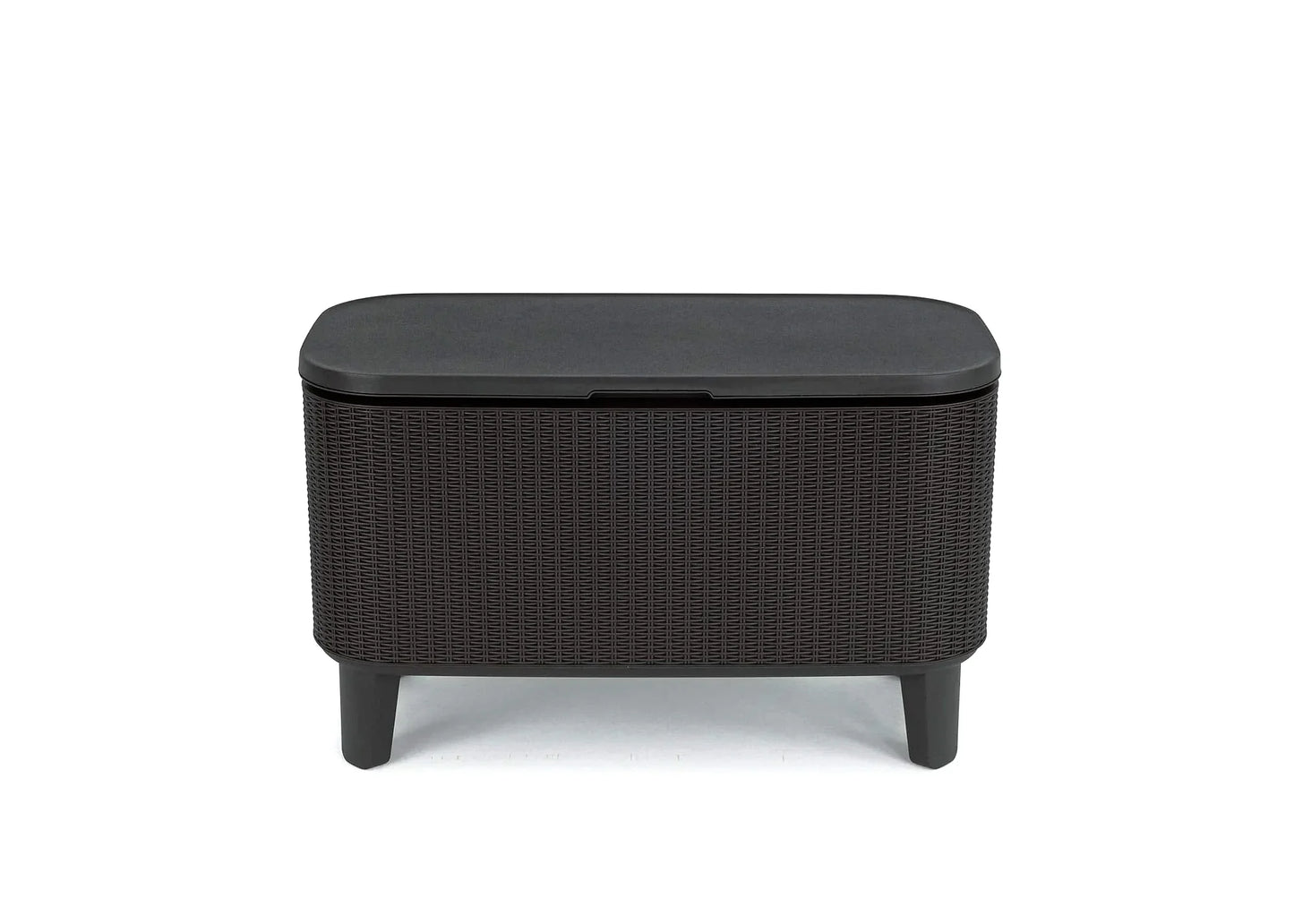 Keter Bevy Bar 2-in-1 Pop-Up Outdoor Cocktail Table & 15.85 Gallon Cooler, Anthracite Grey