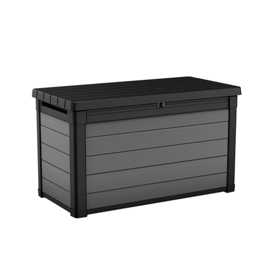 Keter Premier 100 Gallon Outdoor Storage Deck Box, Grey