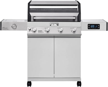 Monument Grills Eminence 405 |Tech Stainless Propane Gas Grills Eminence 405 & Cast Iron Cooking Plate
