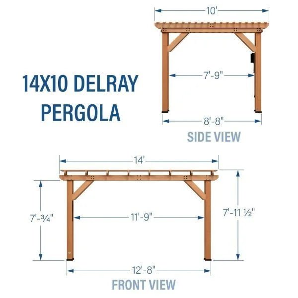 14×10 Delray Pergola - Image 12