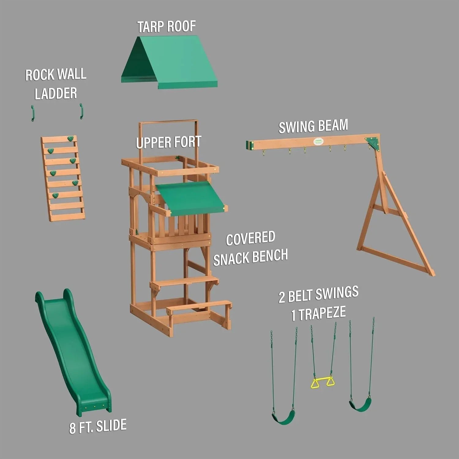 Backyard Discovery Belmont All Cedar Swing Set - Image 5