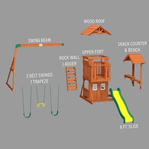 Backyard Discovery Tanglewood Cedar Wood Swing Set - Image 5