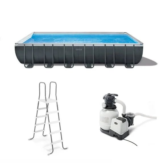 Intex 24′ x 12′ x 52″ Ultra XTR Rectangular Frame Swimming Pool Set + Pumps - Image 7