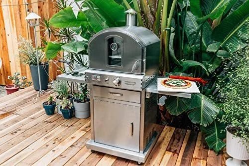 Summerset ‘The Oven’ Outdoor Freestanding Large Capacity Gas Ovens with Pizza Stones, Smoker Box and Mobile Cart, 304 Stainless Steel Construction, Natural Gas - Image 2