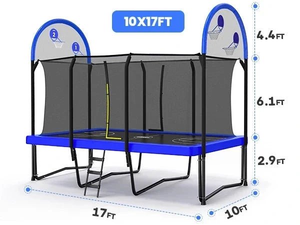 Zupapa 1800LBS/2500LBS Rectangular Trampoline - Image 13