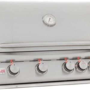 Blaze 32 Inch 4-Burner LTE Gas Grills with Rear Burner and Built-in Lighting System