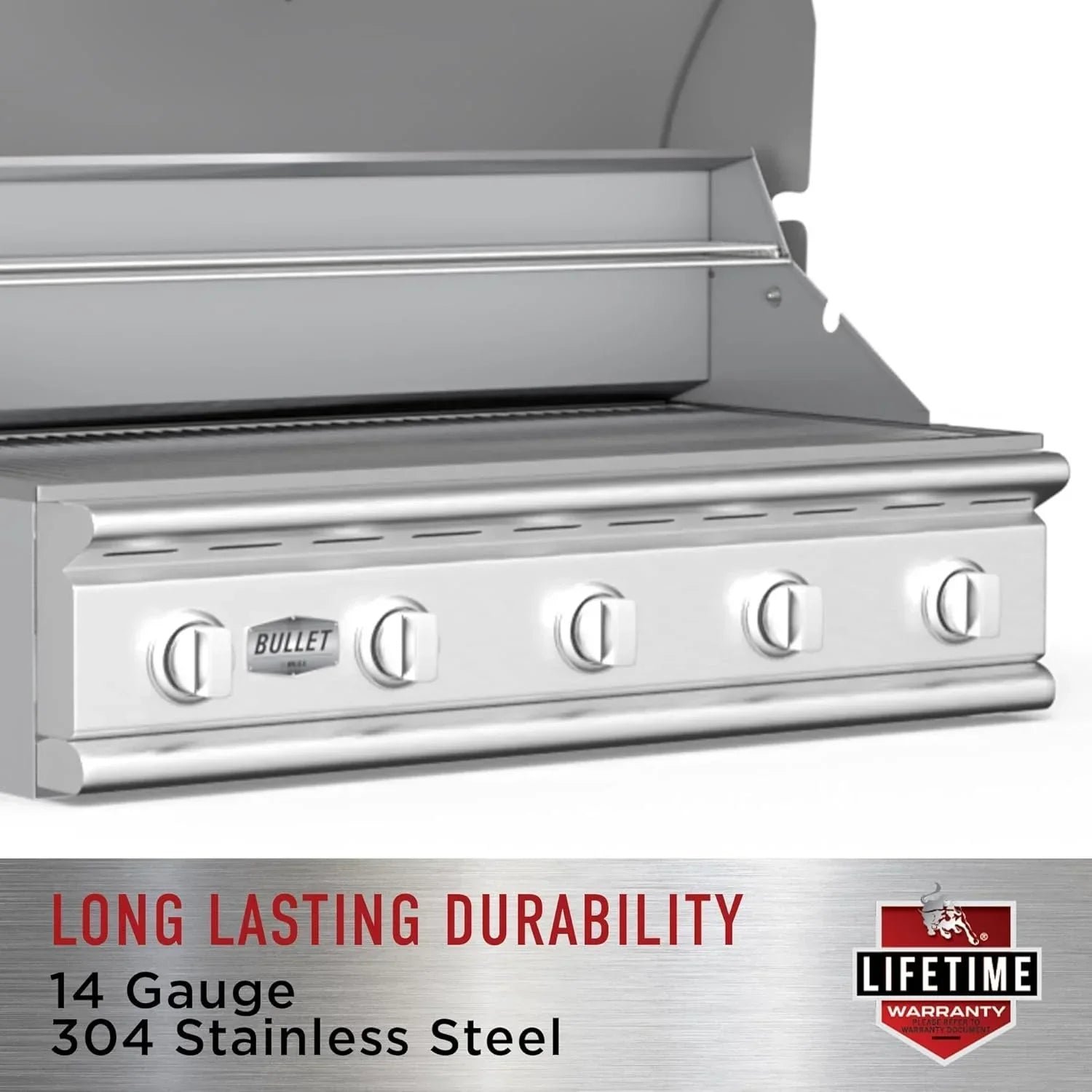 Bull Outlaw 30 inch 4 Burner Built in Natural Gas Grill - Image 2