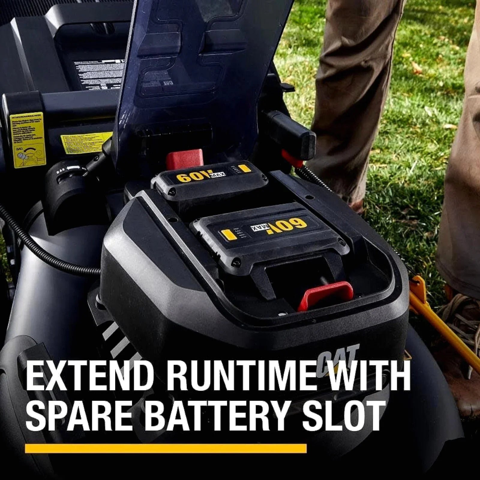 Caterpillar Cat 60V 21-Inch Brushless Walk-Behind Lawn Mower Kit - Image 4