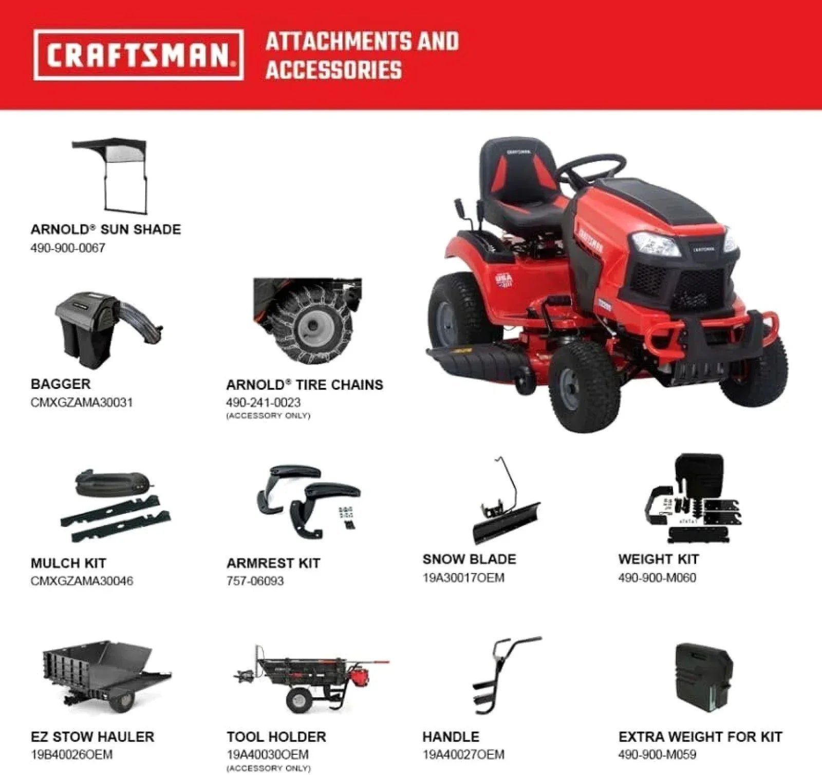 Craftsman T2200K 42-inch 20 HP Hydrostatic Gas Riding Lawn Mower - Image 9
