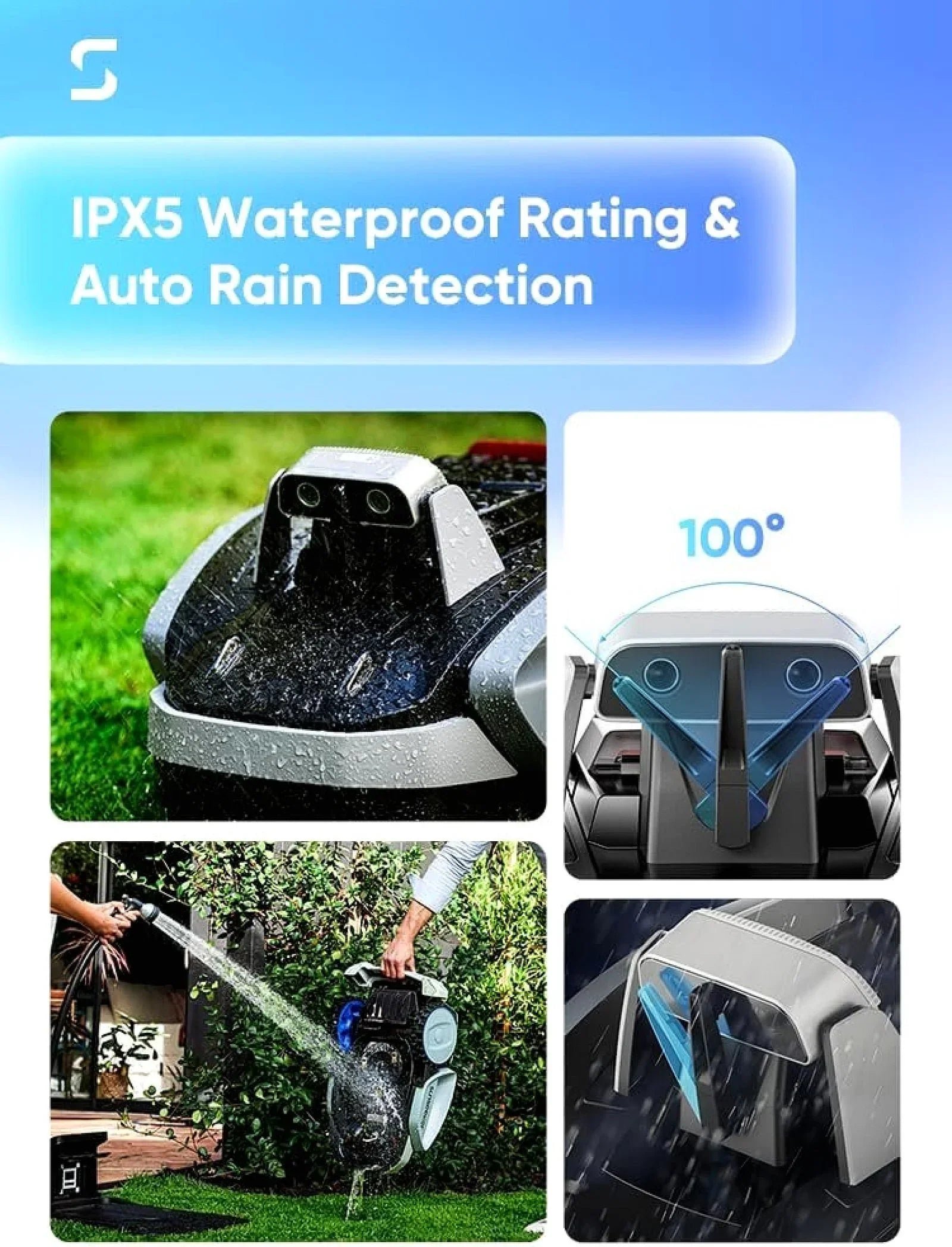 Sunseeker V3 Robotic Lawn Mower with AI Vision and Wireless Smart Navigation - Image 3
