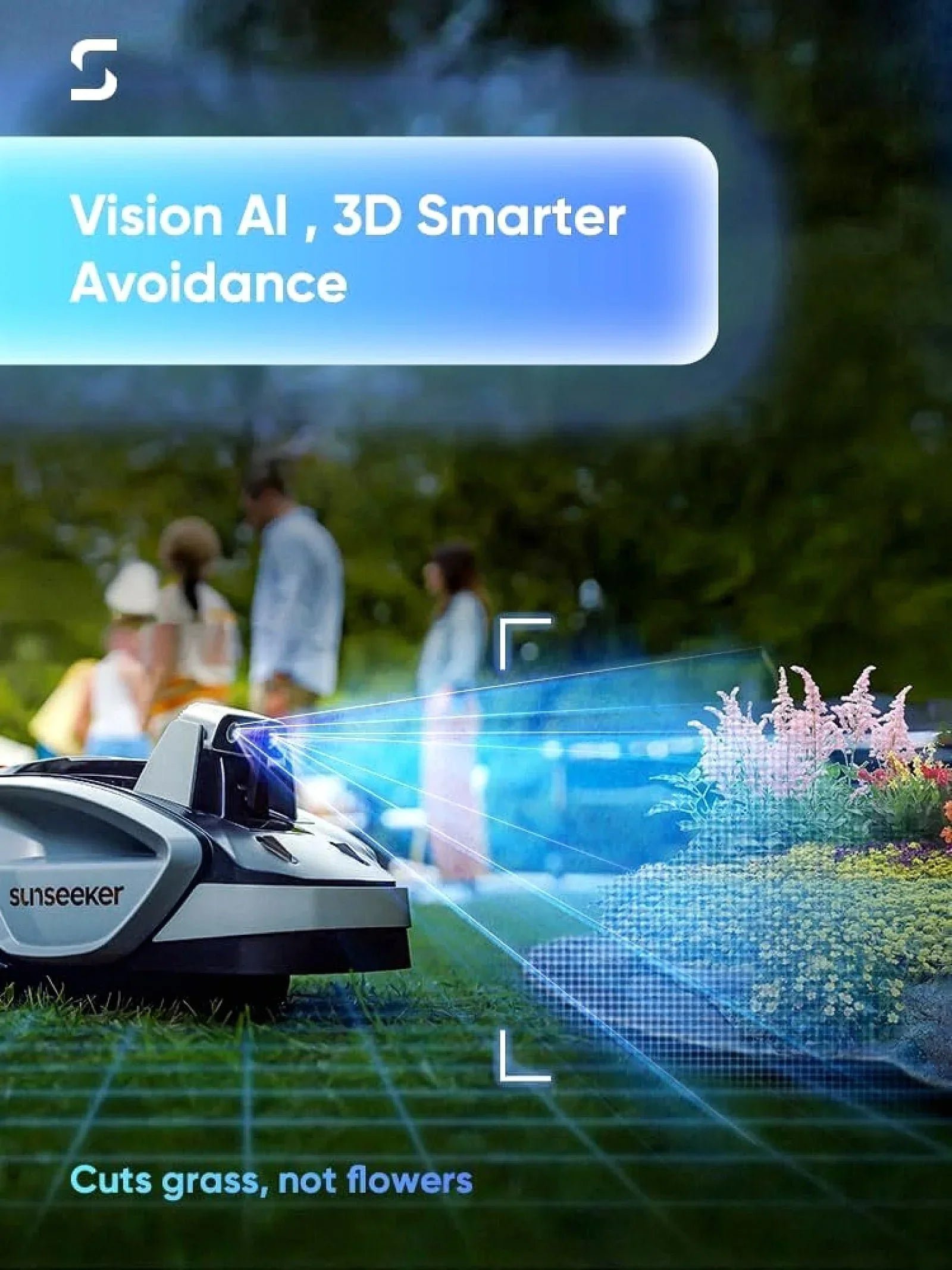 Sunseeker V3 Robotic Lawn Mower with AI Vision and Wireless Smart Navigation - Image 6