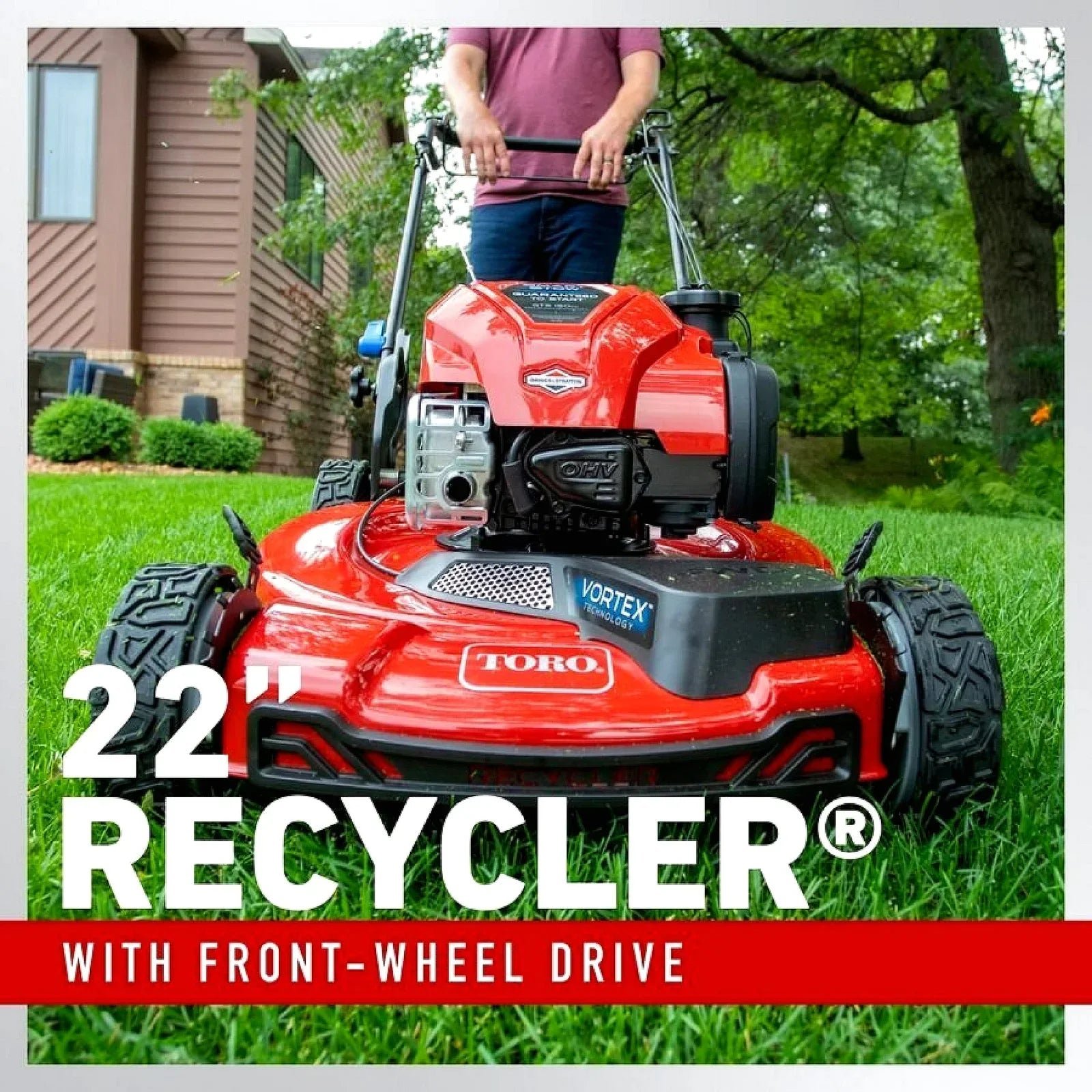 Toro 22″ SmartStow Recycler Self-Propelled Gas Lawn Mower 21445 - Image 4