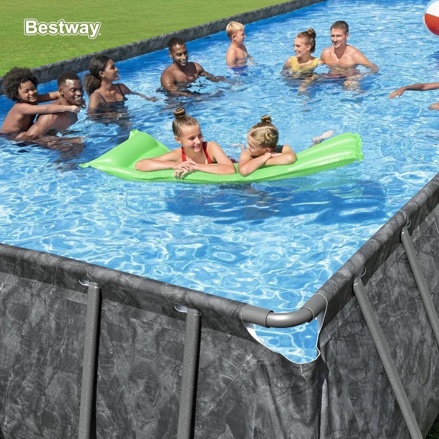 Bestway APX 365 18′ x 9′ x 52″ Rectangular Above Ground Swimming Pools - Image 4