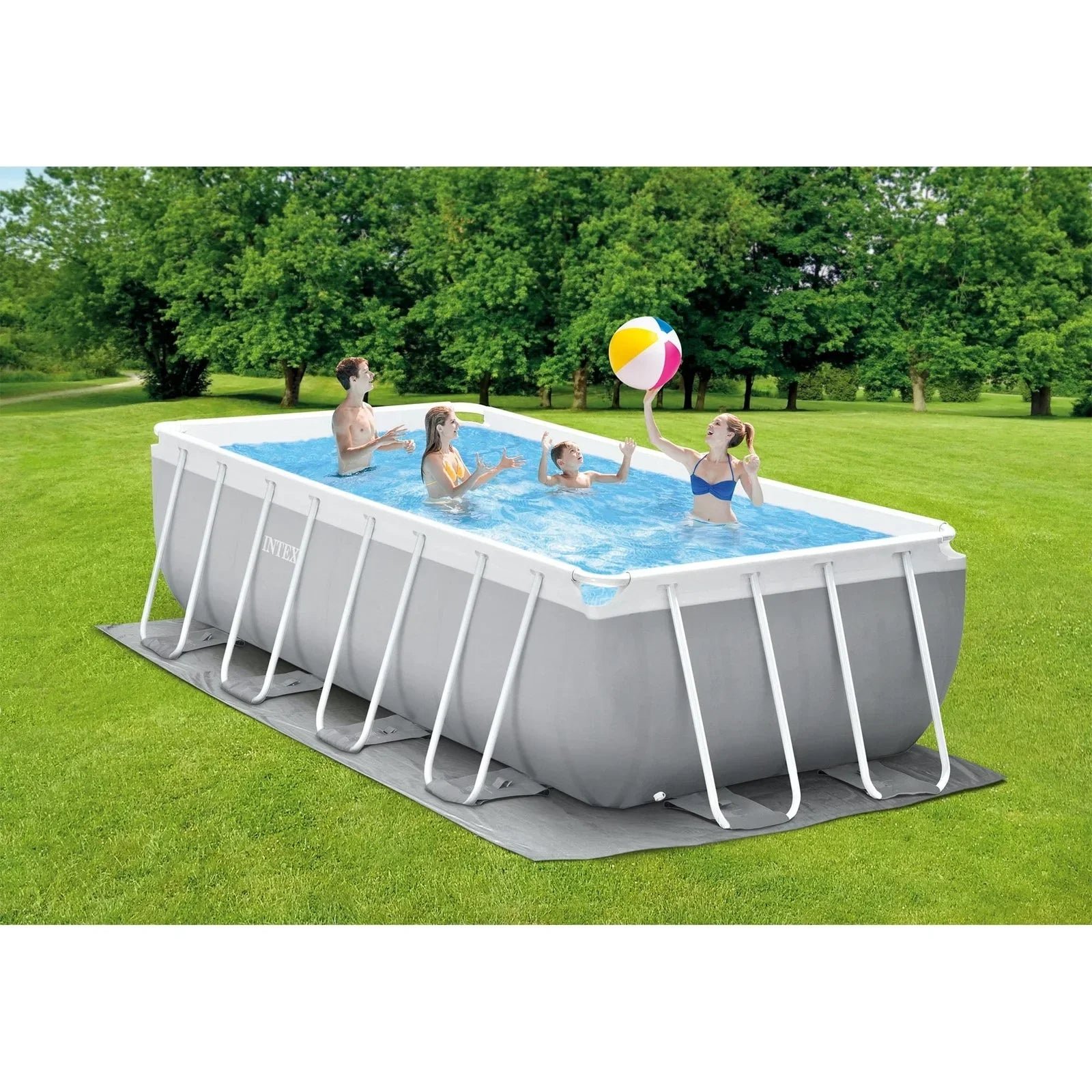Intex 16Ft X 8Ft X 42In Prism Frame Rectangular Pool Sets - Image 5
