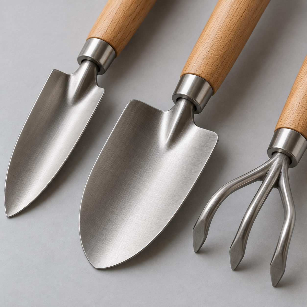 Mini 3-Piece Garden Tool Set – Shovel, Spade & Rake - Image 2